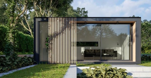 A garden room constructed from Siberian larch and contemporary panel cladding -pod-space-extensions-granddesignsmagazine.com