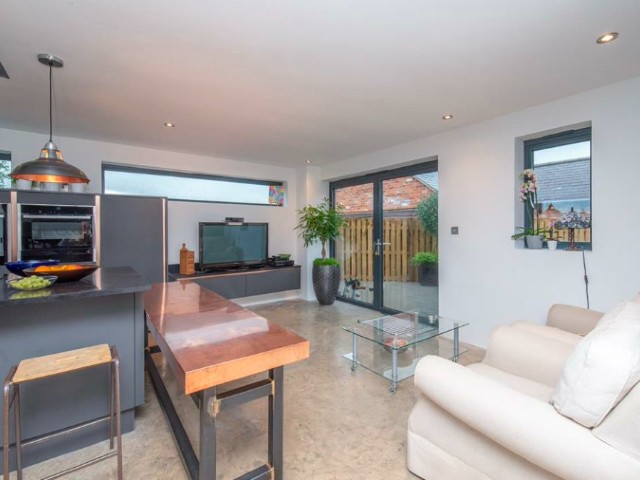 architecture and wellbeing: the living room of an accessible home featured on grand designs
